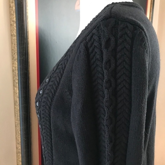 C. Wonder:Jacquard Knit Button Boyfriend Sweater M - Picture 6 of 12